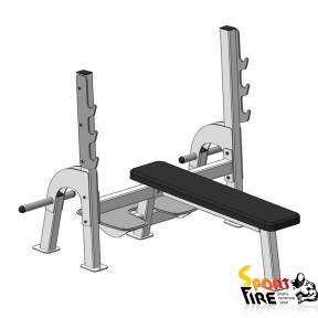 Скамья для жима горизонтальная Fit Way Factory  - 1489