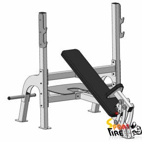 Скамья для жима под углом вверх   Fit Way Factory  - 1491